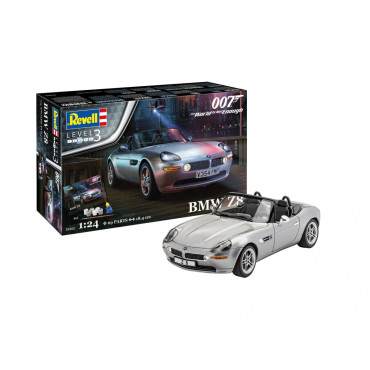 KIT PARA MONTAR REVELL GIFT SET JAMES BOND BMW Z8 1/24 69 PEÇAS COMPLETO COM TINTAS COLA E PINCEL REV 05662